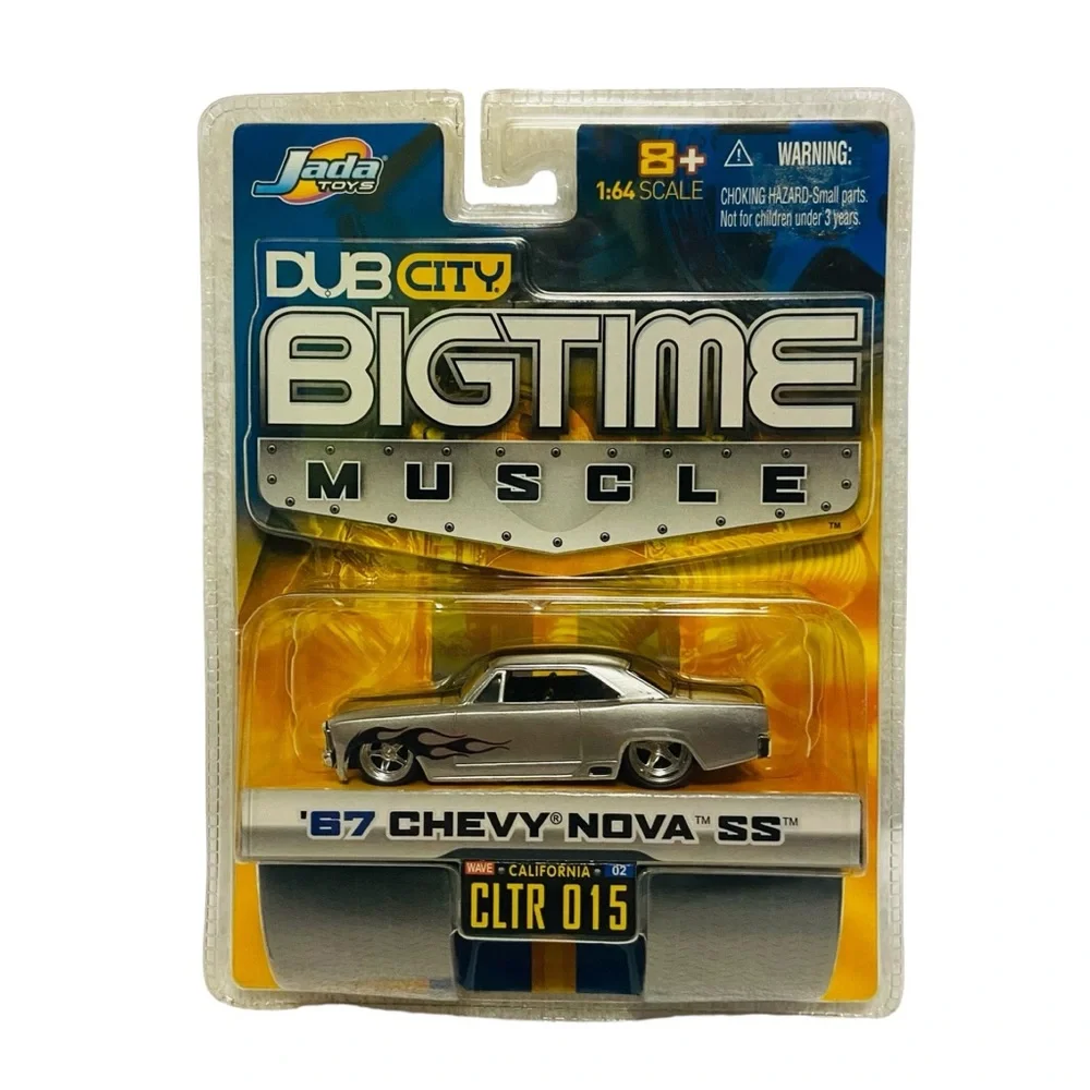 Dub City Bigtime 67 Chevy Nova Jada Toys 1:64 Silver